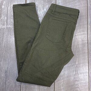 Prana Jeans Women Size 6 Kara Green Skinny Low Rise Stretch
